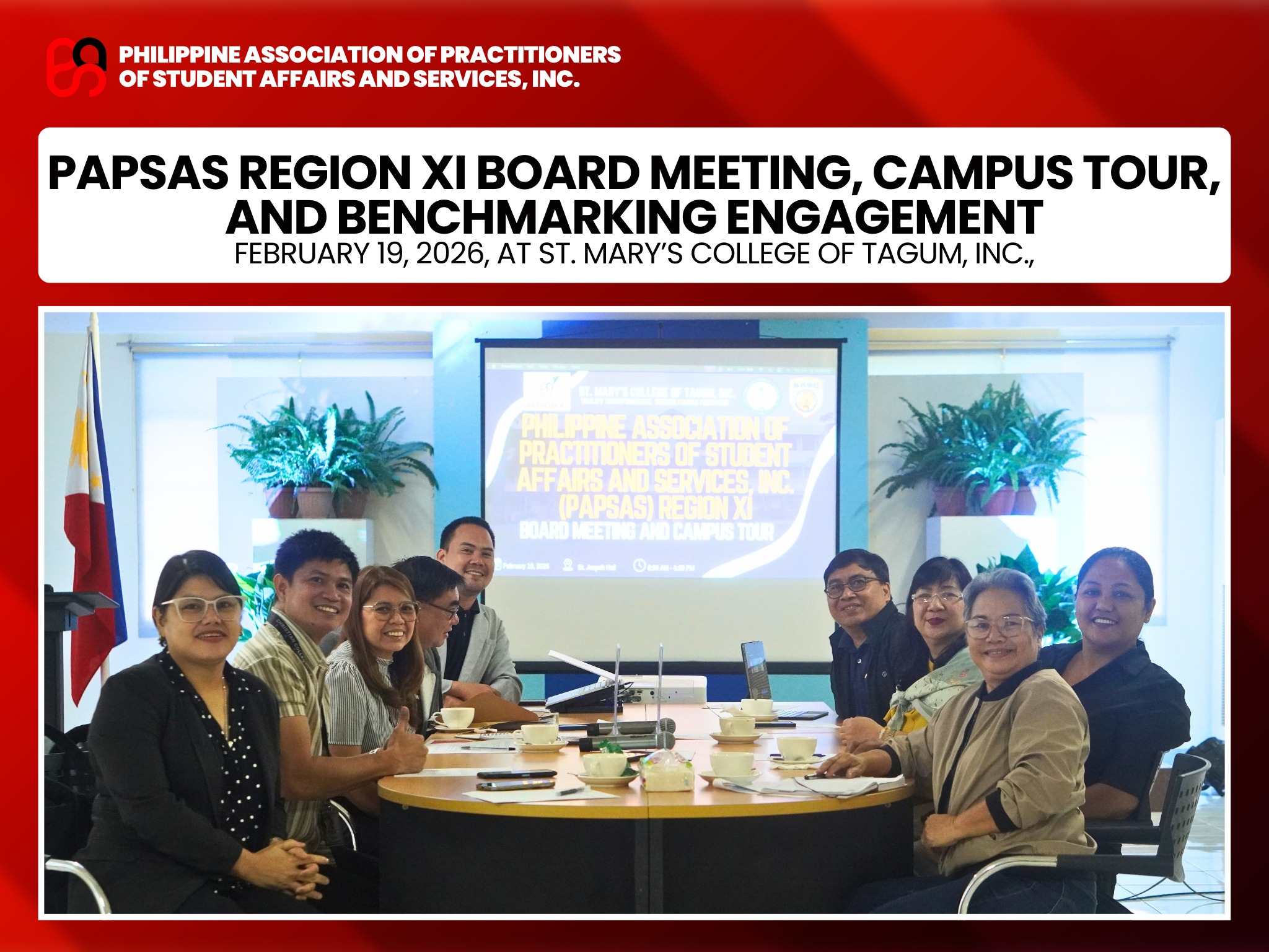 𝗣𝗔𝗣𝗦𝗔𝗦 𝗥𝗲𝗴𝗶𝗼𝗻 𝗫𝗜 𝗛𝗼𝗹𝗱𝘀 𝗕𝗼𝗮𝗿𝗱 𝗠𝗲𝗲𝘁𝗶𝗻𝗴 𝗮𝗻𝗱 𝗦𝗠𝗖𝗧𝗜 𝗖𝗮𝗺𝗽𝘂𝘀 𝗧𝗼𝘂𝗿