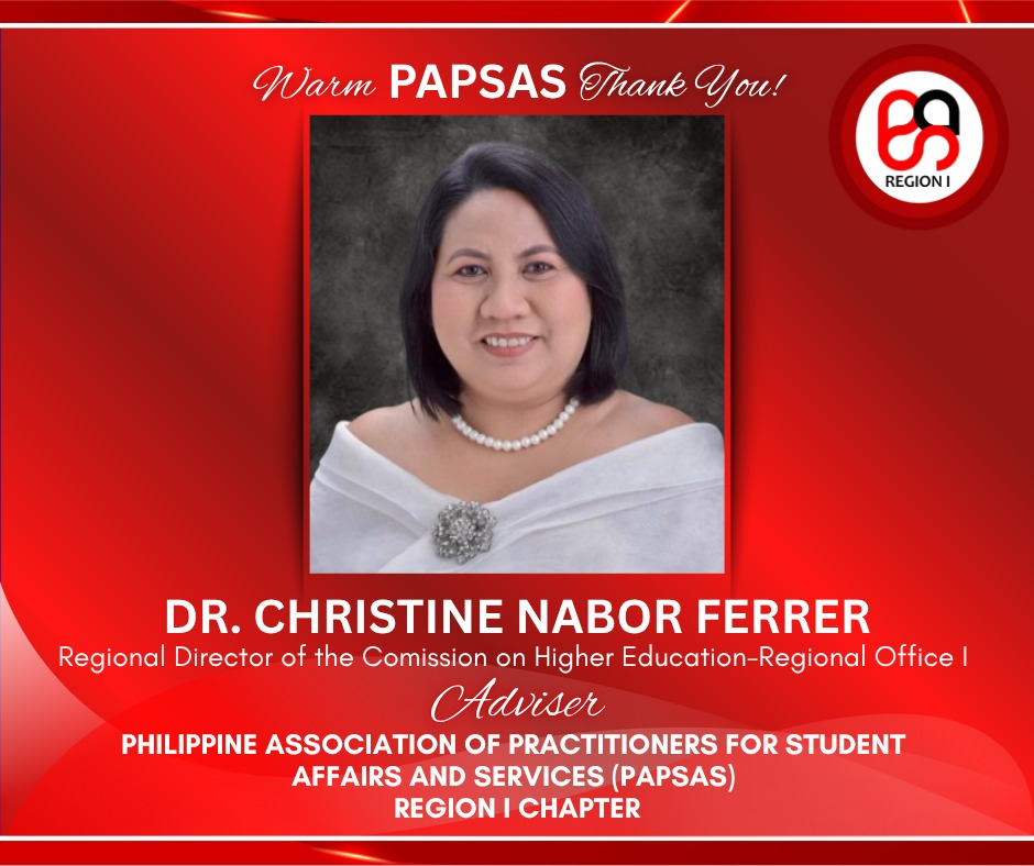 Dr. Christine Nabor-Ferrer Appointed Adviser